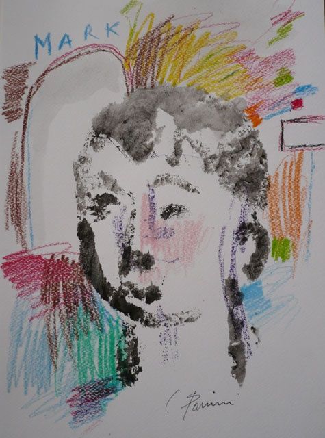 Disegno intitolato "mark" da Claudio Parrini, Opera d'arte originale,