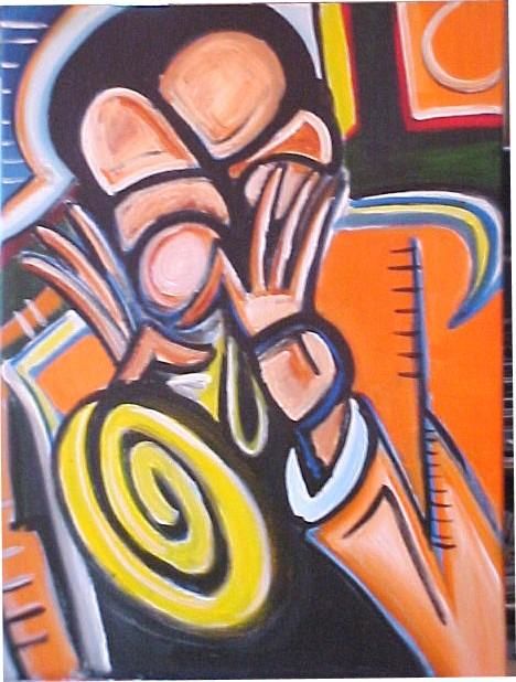 Painting titled "Jazz" by Clayton Thomas, Original Artwork