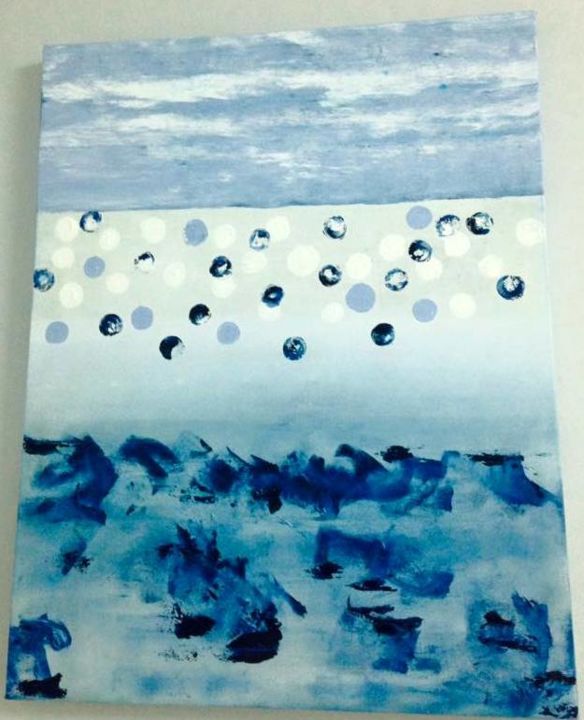 Peinture intitulée "Ocean" par Clea Burger, Œuvre d'art originale, Acrylique
