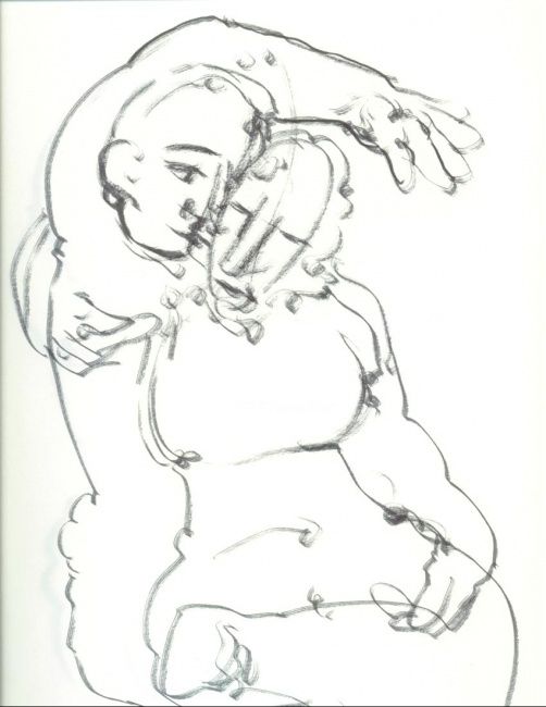 Dibujo titulada "A couple" por Olof Lagerhorn, Obra de arte original