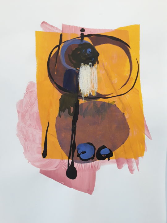 Peinture intitulée "Viens me chercher/j…" par Clemence Banvillet, Œuvre d'art originale, Gouache