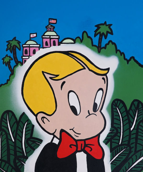 Richie Rich In Beverly Hills, Painting by Clément Baron-Guibal | Artmajeur