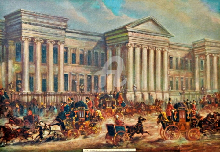 Peinture intitulée "The General Post Of…" par Clement Tsang, Œuvre d'art originale, Huile