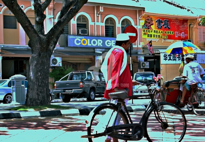 Photography titled "Malaysia - A Bicycl…" by Clement Tsang, Original Artwork, Digital Photography