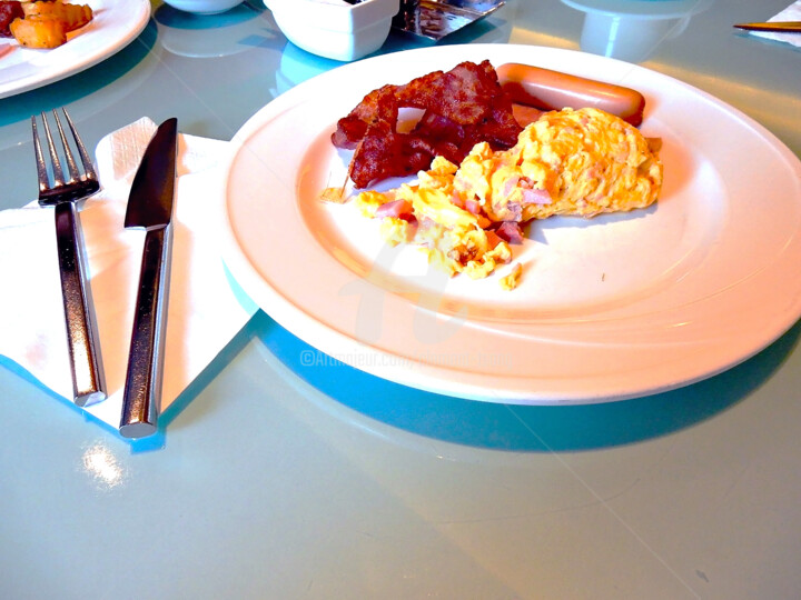 Photography titled "Breakfast Set in Th…" by Clement Tsang, Original Artwork, Digital Photography
