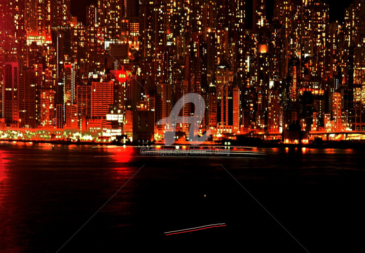 Фотография под названием "HK11-City by habor…" - Clement Tsang, Подлинное произведение искусства, Цифровая фотография