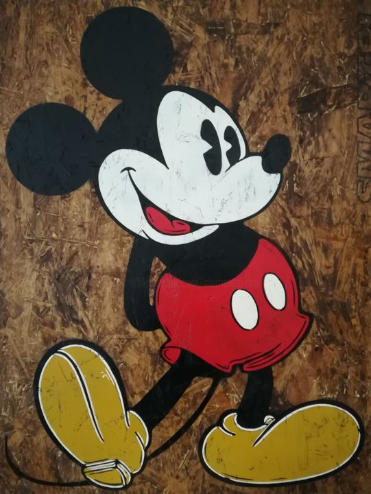 Mickey Mouse Vintage Louis Vuitton, Painting by Lex