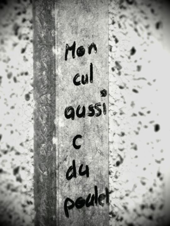 Photography titled "Mon cul aussi c du…" by Clémentine Palud, Original Artwork