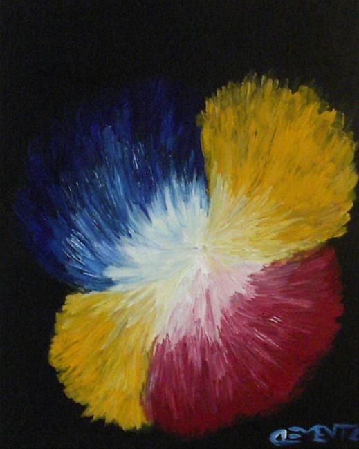 Pittura intitolato "feu d artifice" da Jonathan Clementz, Opera d'arte originale