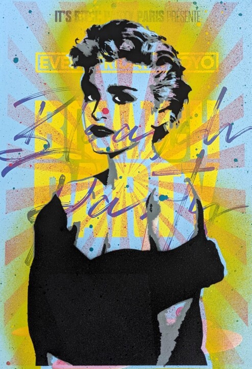 Painting titled "Eternal youth" by Click, Original Artwork, Stencil