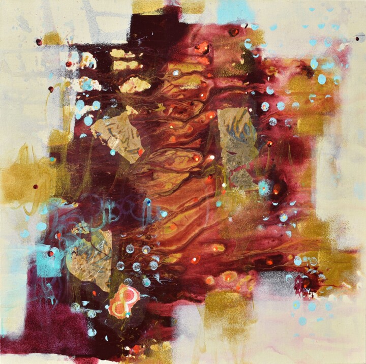 Картина под названием "The Light Within" - Cynthia Ligeros, Подлинное произведение искусства, Акрил Установлен на Деревянная…