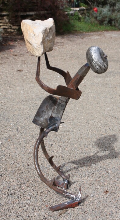Sculpture intitulée "hercules.jpg" par Clive Manuel, Œuvre d'art originale, Métaux