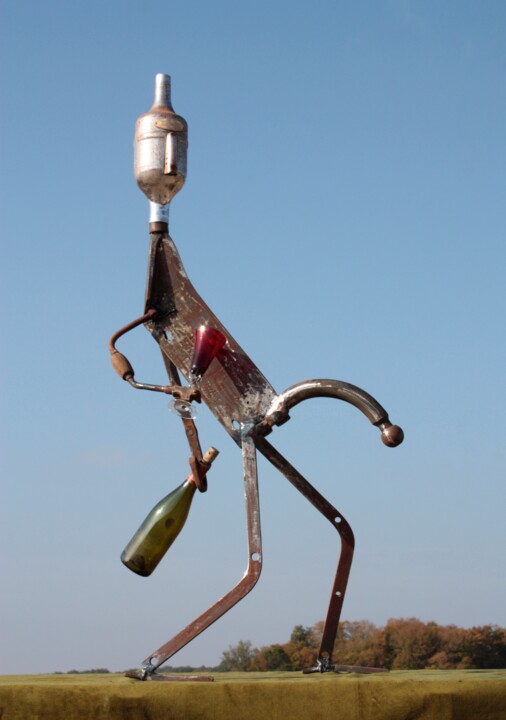 Sculpture intitulée "The brewer's droop" par Clive Manuel, Œuvre d'art originale, Métaux