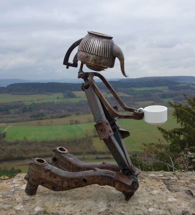 Sculpture titled "Jack-Pot" by Clive Manuel, Original Artwork, Metals