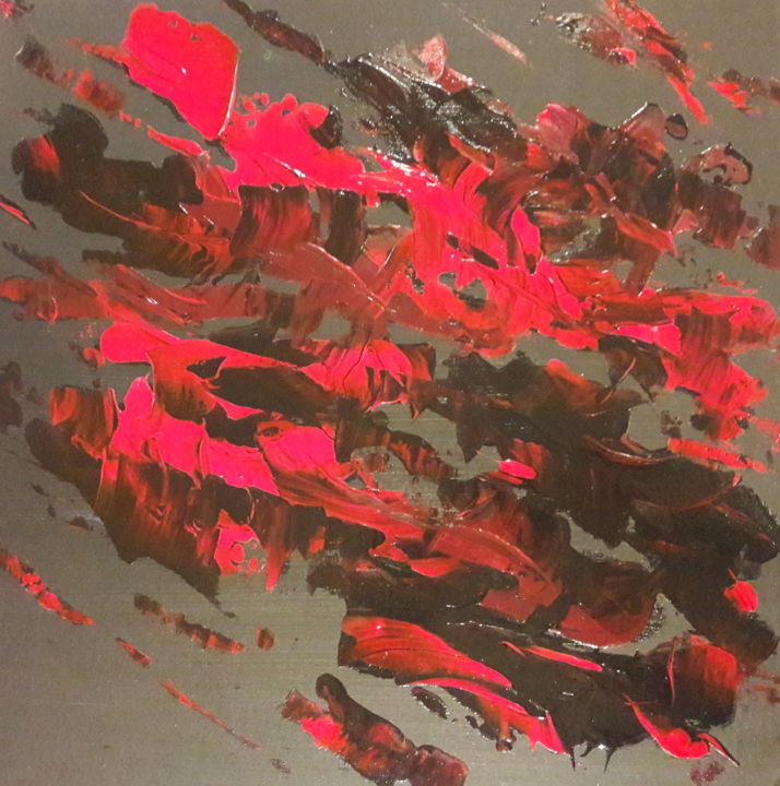 Painting titled "rouge baiser.jpg" by Cliver, Original Artwork, Acrylic