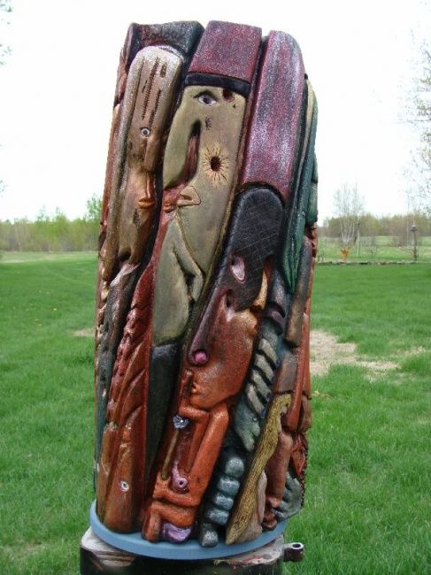 Sculpture intitulée "LES UNS...LES AUTRE…" par Clodoul, Œuvre d'art originale,