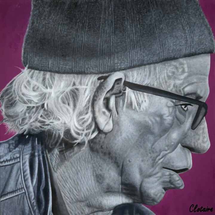 Pintura titulada "Keith Richards 4" por Clotaire Charriere, Obra de arte original, Oleo