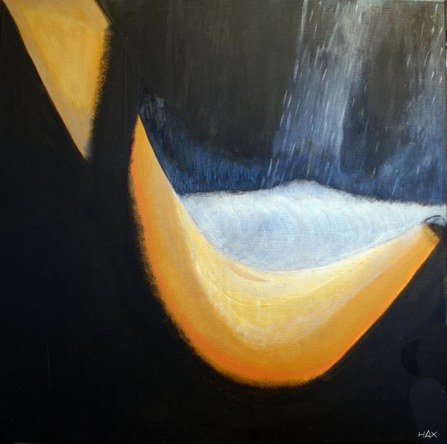 ta pluie - Painting, 50x50 cm ©2011 by HAX -