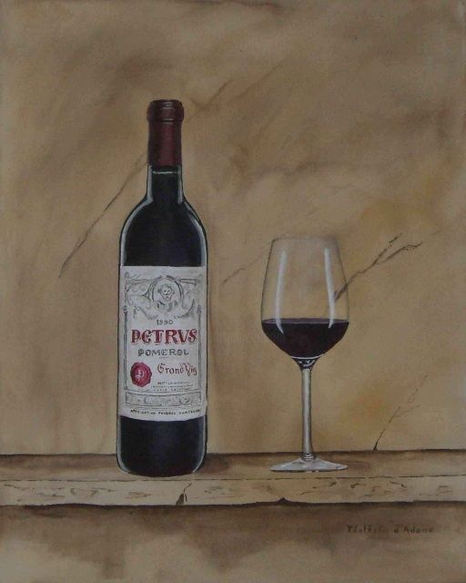 Painting titled "Petrus 1990" by Clothilde D Adamo, Original Artwork, Oil