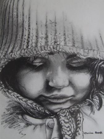 Drawing titled "Girl" by Clasina Roodt, Original Artwork, Other
