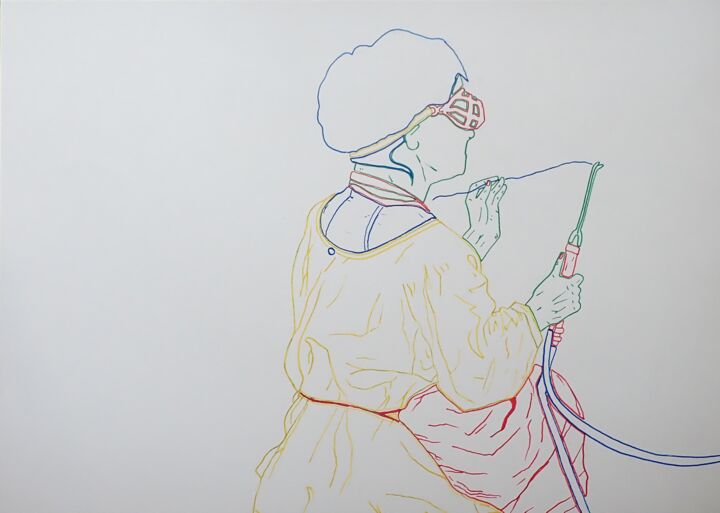 Gravures & estampes intitulée "9.U L'arrière" par Clovis, Œuvre d'art originale, Impression numérique