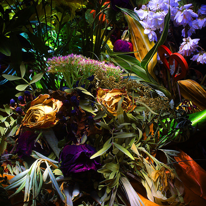 Фотография под названием "Autour Du Bouquet I" - Christophe Noirot, Подлинное произведение искусства, Light Painting Установ…