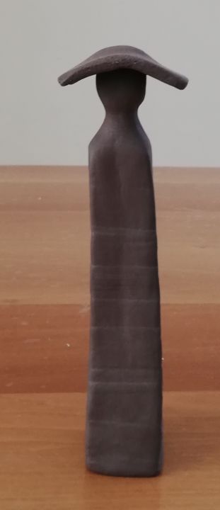 Sculpture intitulée "asia" par Chantal Pothier, Œuvre d'art originale, Terre cuite