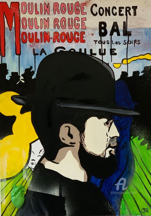Malarstwo zatytułowany „Lautrec” autorstwa Cobo, Oryginalna praca, Akryl