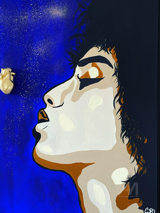 Peinture intitulée "WOMAN BLUE" par Cobo, Œuvre d'art originale, Acrylique