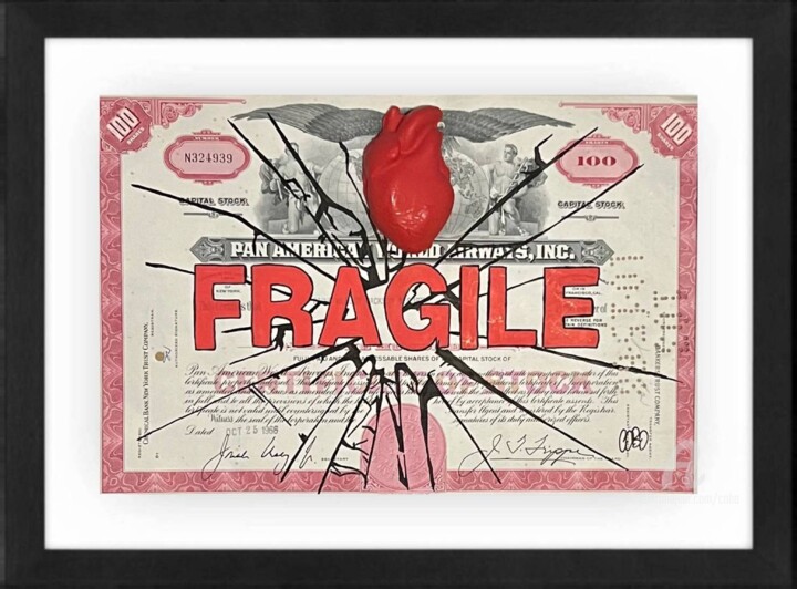 Картина под названием "Fragile" - Cobo, Подлинное произведение искусства, Акрил