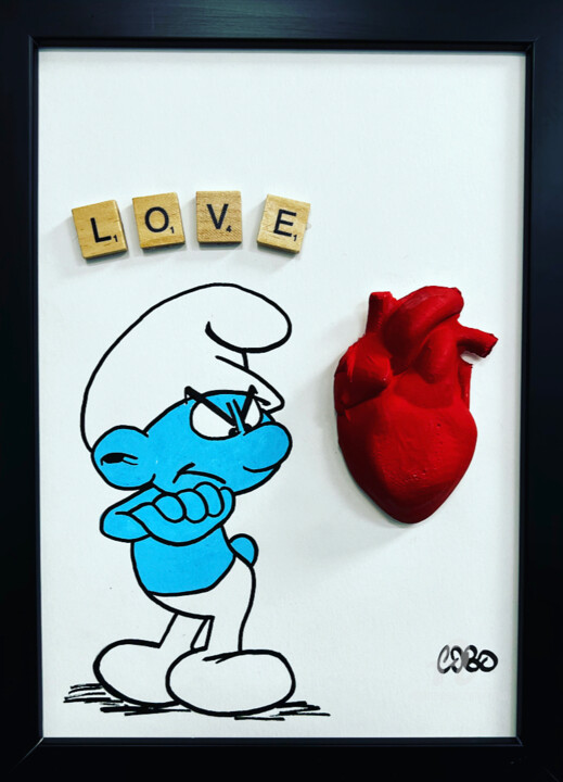 绘画 标题为“LOVE” 由Cobo, 原创艺术品, 丙烯