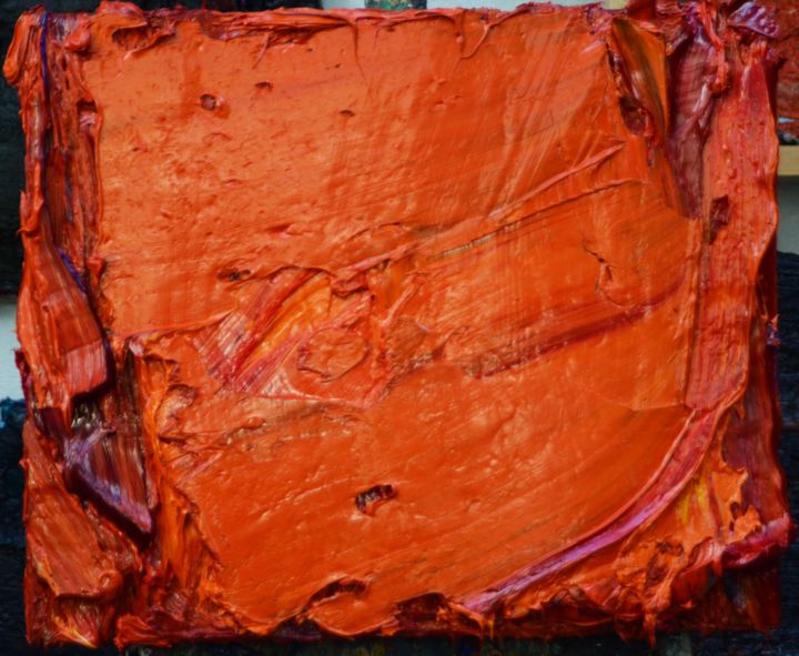 Painting titled "Orange, l'esprit de…" by Salvatore Coccoluto, Original Artwork, Oil