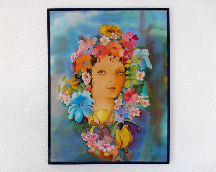 Painting titled "jf-aux-fleurs1.jpg" by Coco, Original Artwork, Other