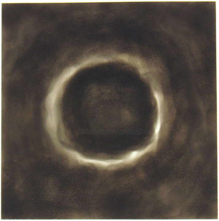 Dessin intitulée "Eclipse" par Colette Billaud, Œuvre d'art originale, Pigments
