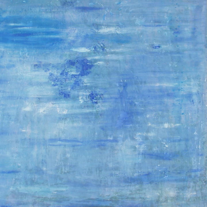 Pintura intitulada "Brume sur le lac" por Colette Jotterand-Vetter, Obras de arte originais, Acrílico