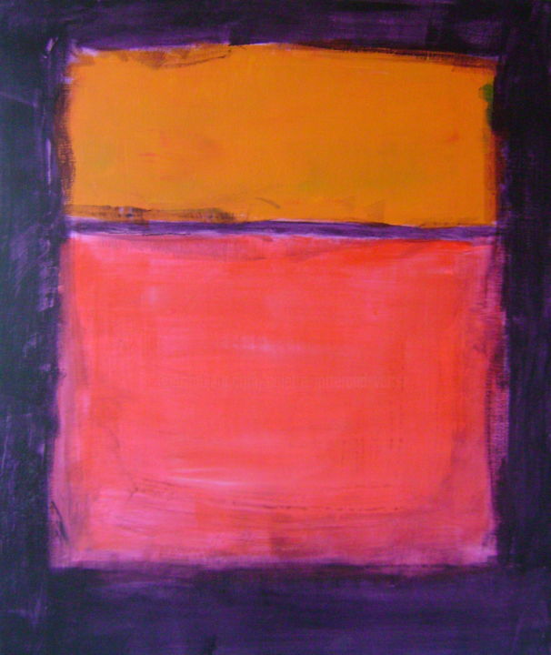 Painting titled "a la manière de Rot…" by Colette Jotterand-Vetter, Original Artwork, Acrylic