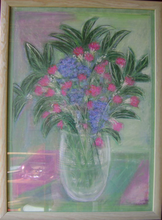 Dessin intitulée "Senteurs aromatiques" par Colette Jotterand-Vetter, Œuvre d'art originale,