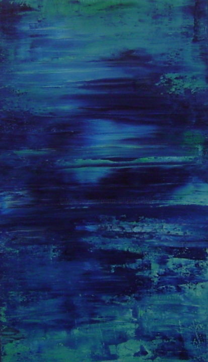 Peinture intitulée "reflets de la riviè…" par Colette Jotterand-Vetter, Œuvre d'art originale, Acrylique