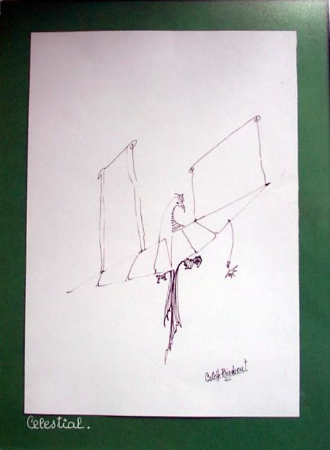 Drawing titled "CELESTIAL" by Colette Birabent, Original Artwork, Other