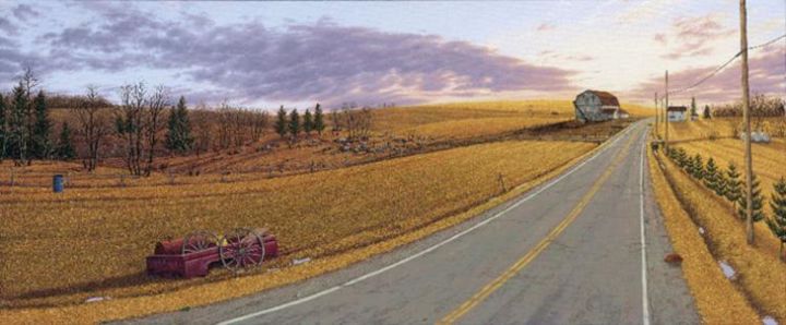 Peinture intitulée "Les champs célestes." par Colin Chabot, Œuvre d'art originale