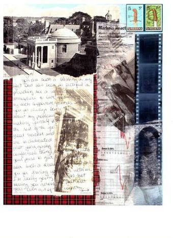 Collagen mit dem Titel "Jim Leftwich" von Collageworks, Original-Kunstwerk