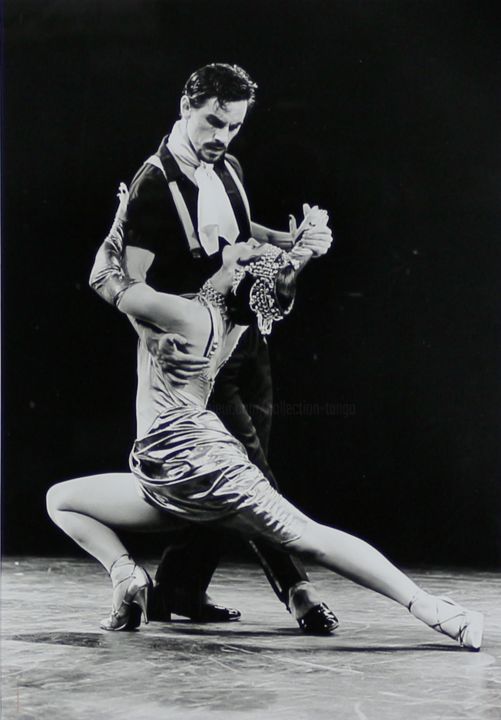 Fotografie getiteld ""Sandor & Mirriam"" door Collection Tango, Origineel Kunstwerk, Film fotografie Gemonteerd op Karton