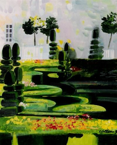 Painting titled "Giverny II" by Colline, Original Artwork