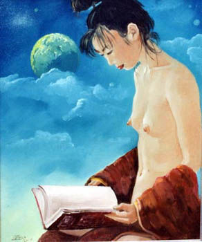 Painting titled "il libro bianco del…" by Colore, Original Artwork