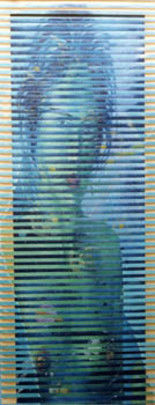 Pittura intitolato "dietro la finestra" da Colore, Opera d'arte originale