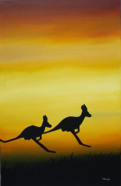 Painting titled "JUMP WITH ME" by Amarilis - Mapipinta, Original Artwork