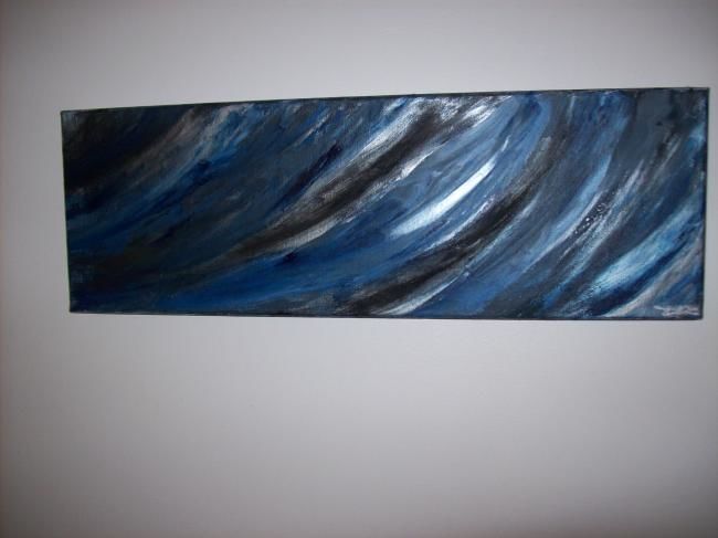 Painting titled "colormove bleu7" by Ibe Ibe, Original Artwork