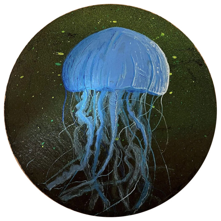 "Jellyfish 2" başlıklı Tablo Comains tarafından, Orijinal sanat, Akrilik