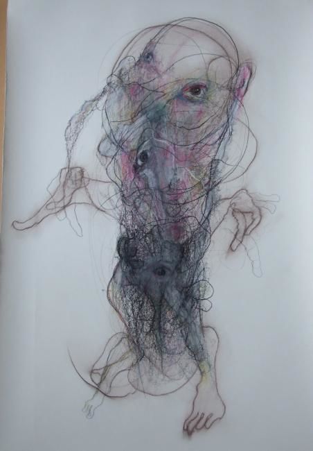 Drawing titled "2012  2 sans titre.…" by Comar, Original Artwork