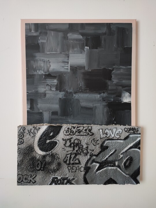 Pintura titulada "Crépuscule" por Comeg, Obra de arte original, Acrílico